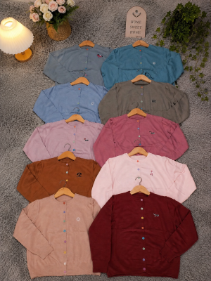 Cardigan benang Korea