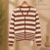 Stripe Cardigan Knit